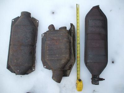 Scrap catalytic converters platinum