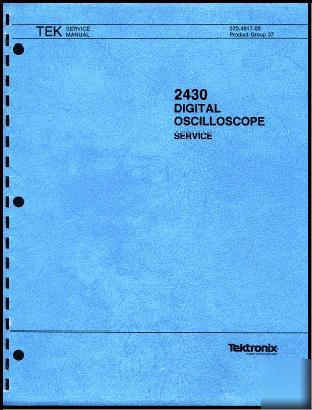 Tek 2430 service manual in two resolutions and A3 + A4