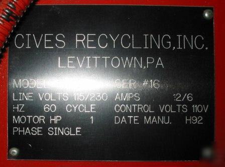 Verticle hydraulic recycling baler/bailer compactor 36