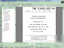 Westinghouse sa-136 arc welder service, parts manual cd