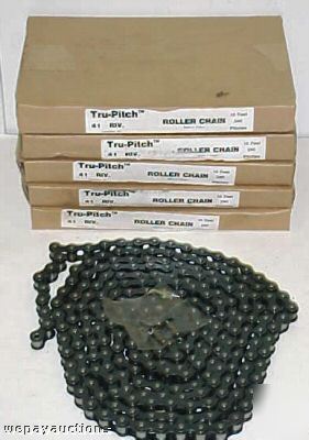  tru-pitch 41 riv. 10' roller chain 240 pitches bin