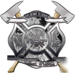 Firefighter decal reflective 4