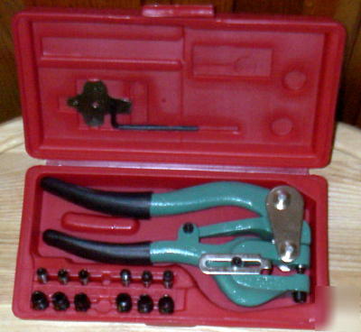 New hand punch for metal tattoo machine springs + case 