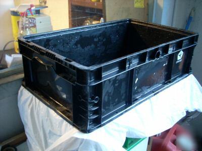 Orbis reusable plastic bin tote container 24X15X7