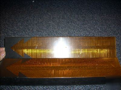 Whelen edge blink and 9M traffic arrow amber lens pair